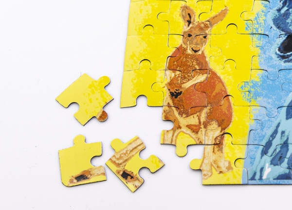 Magnet-Puzzle, 63 Teile, Motiv Tiere
